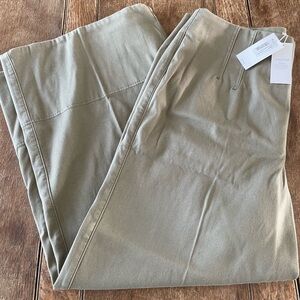 Spanx Olive Wide Pants (cropped)